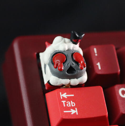 Devil Lamb $45 - Cult of the Lamb hand-painted - R1 Cherry Switch
