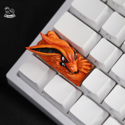 Kurama Keycap $50 - hand-painted ( Left Shift or BackSpace )